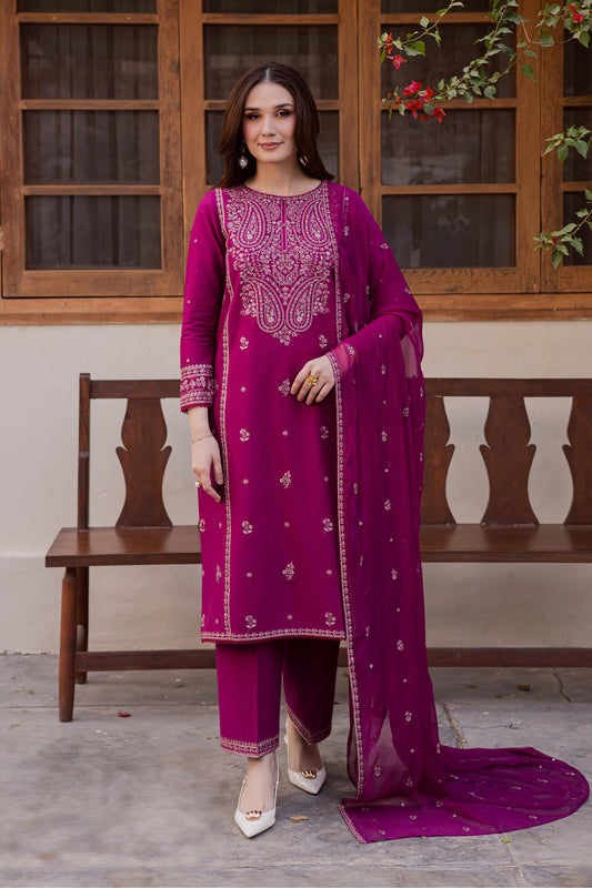 Taaj - Embroidered 3PC-LAWN