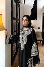 Afreen Black Embroidered 3PC-Lawn