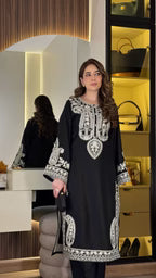 Afreen Black Embroidered 3PC-Lawn