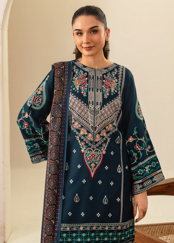 Sajjal Embroidered 3PC-Lawn