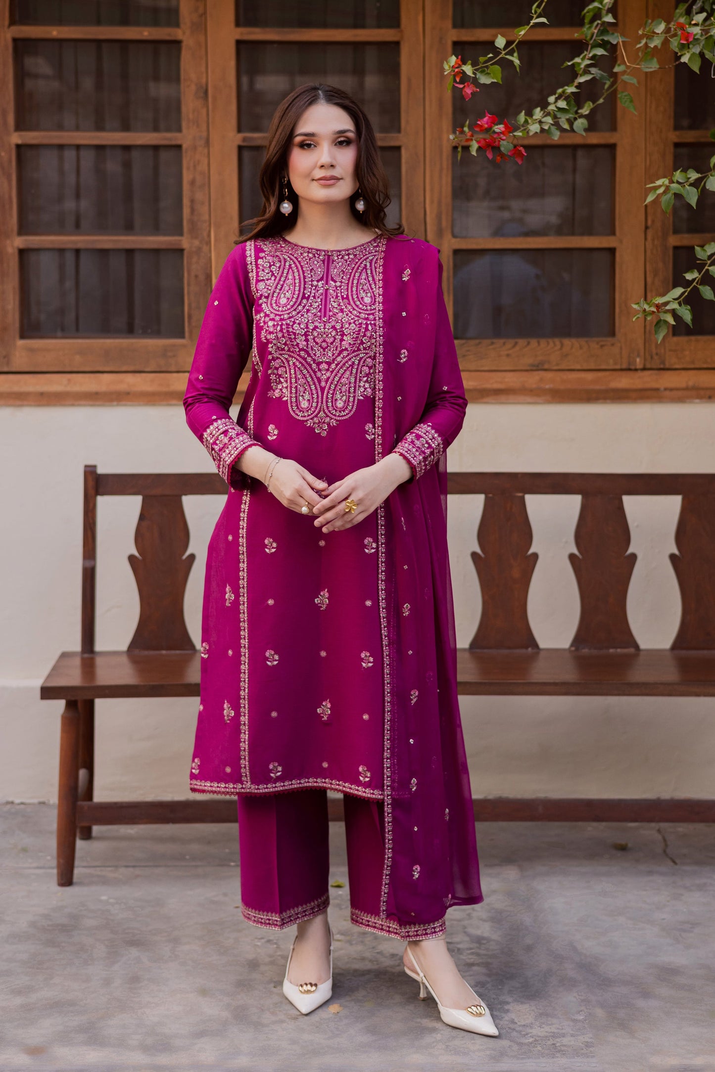 Taaj - Embroidered 3PC-LAWN