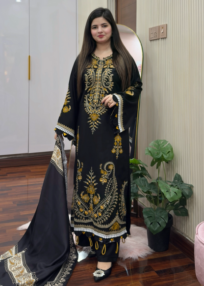 NAYA Embroidered 3PC-Lawn
