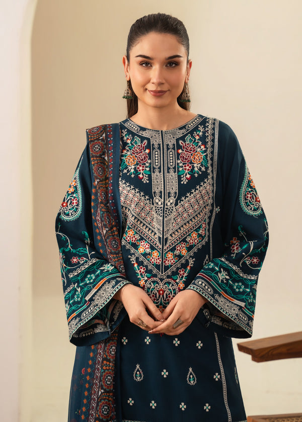 Sajjal Embroidered 3PC-Lawn