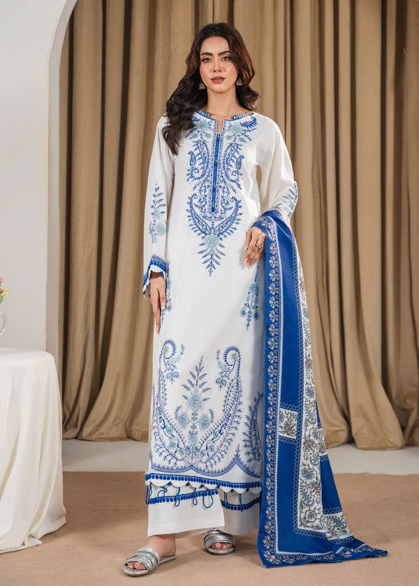 NAYA Embroidered 3PC-Lawn