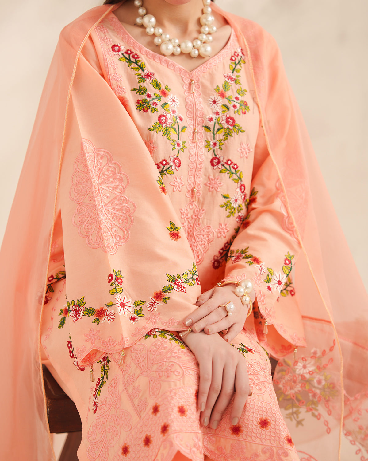 Nazneen Embroidered 3PC-Lawn