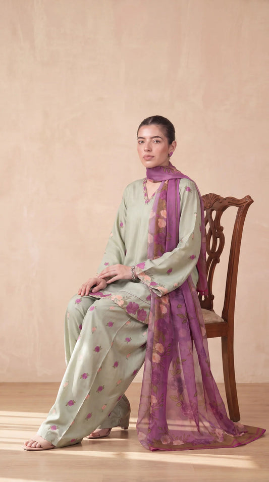 ZIVA EMBROIDERED 3PC
