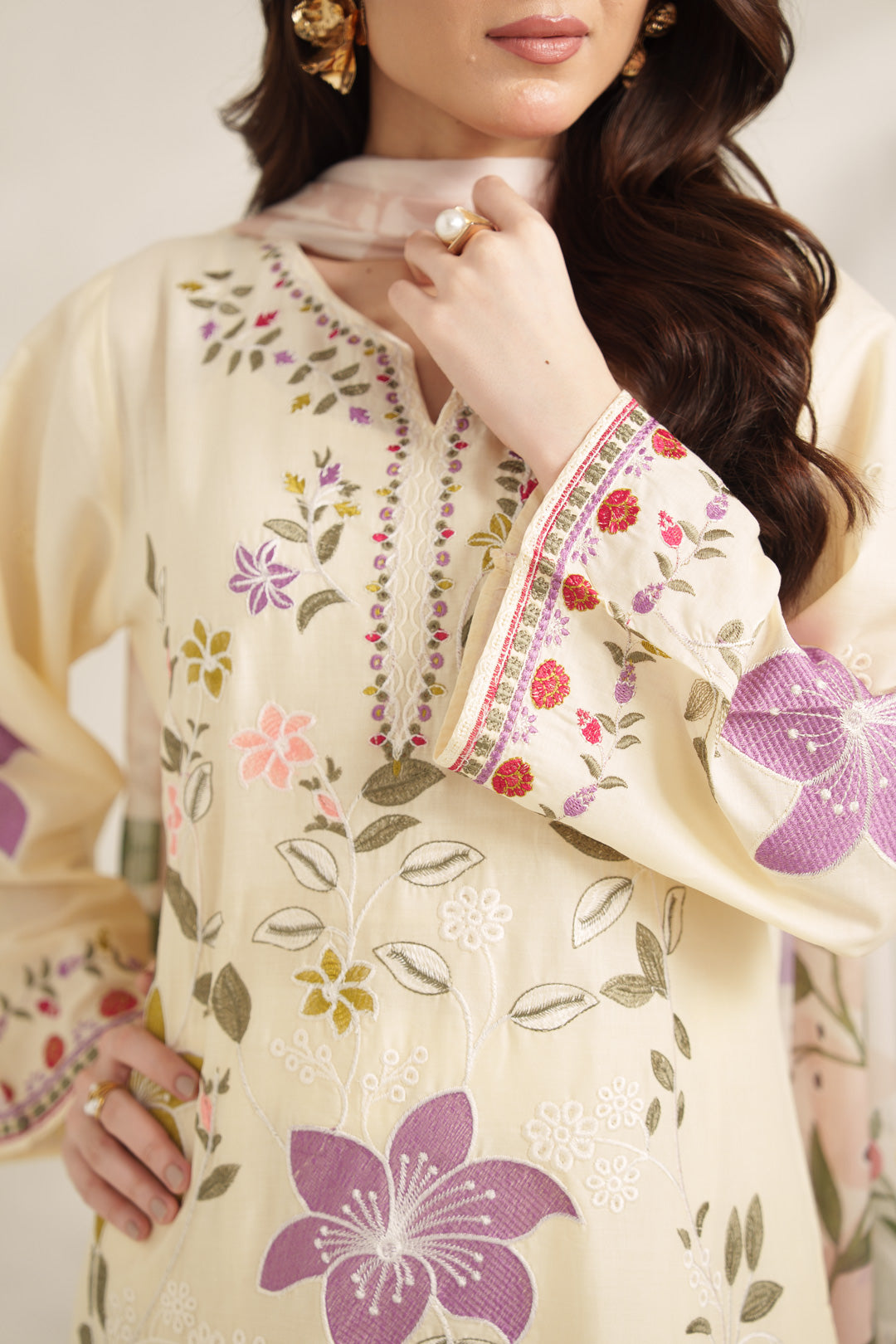 MAYA - Embroidered 3PC-LAWN