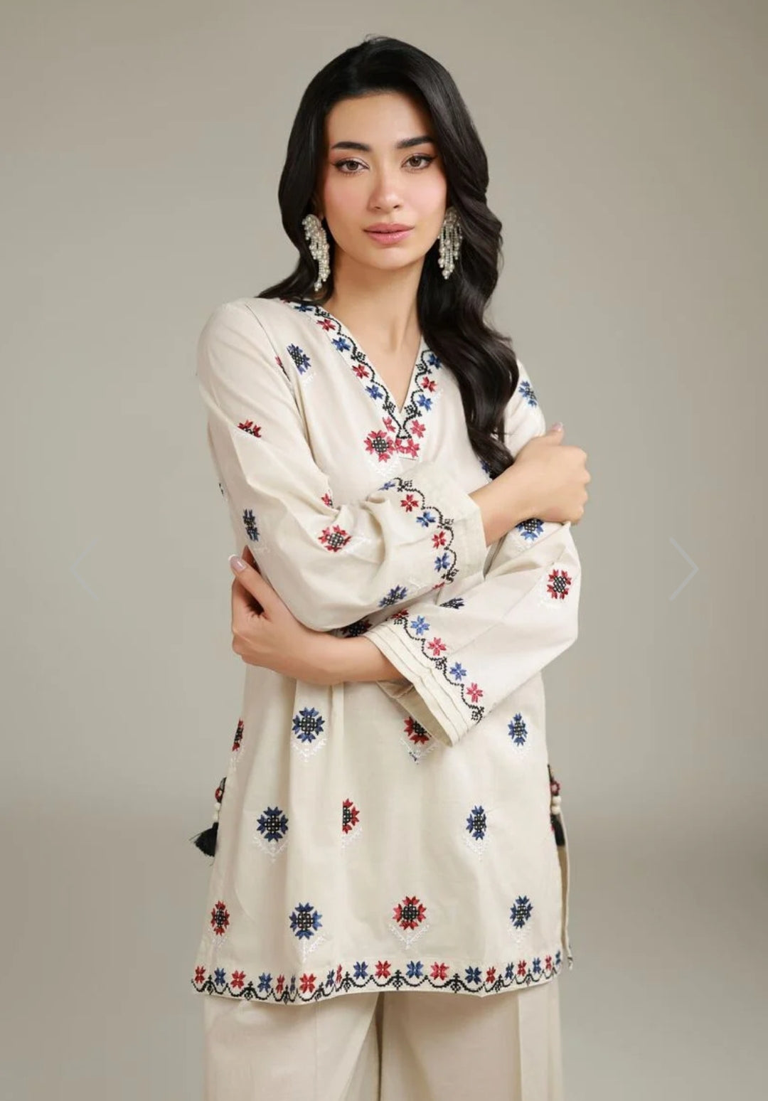 AJWA EMBROIDERED 3PC