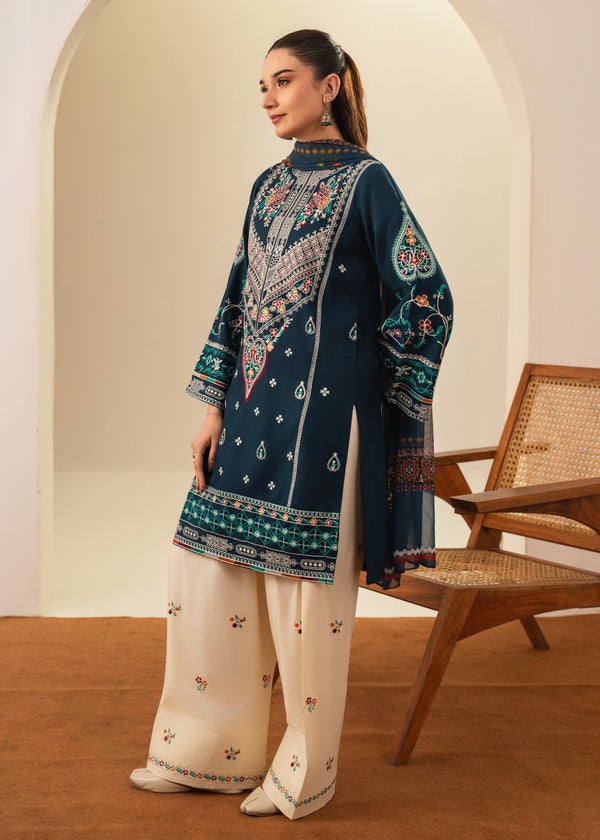 Sajjal Embroidered 3PC-Lawn