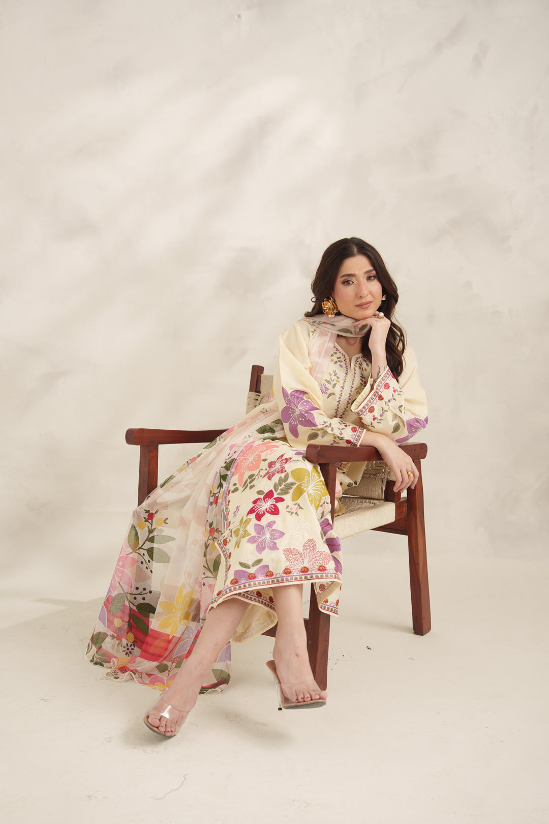 MAYA - Embroidered 3PC-LAWN