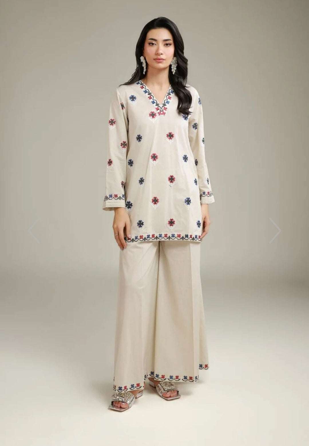 AJWA EMBROIDERED 3PC