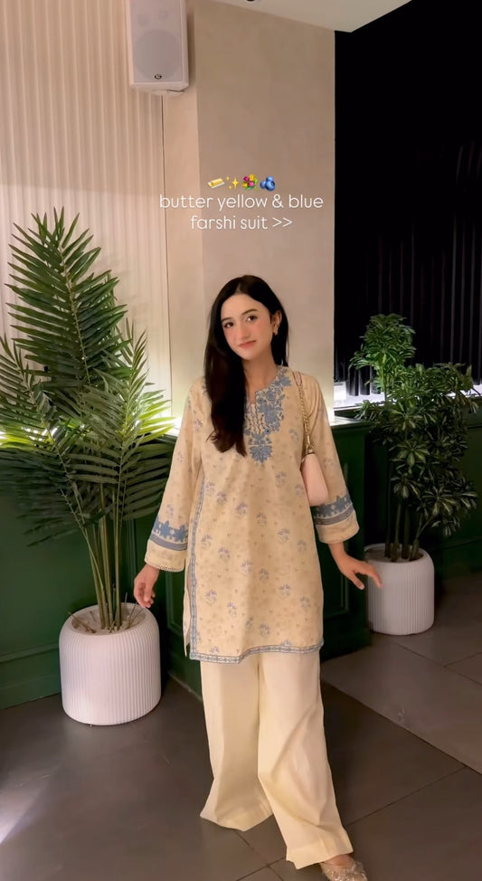 Mehjbeen Embroidered 2PC