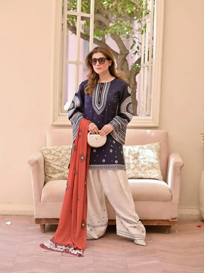 Rangrez – Heavy Embroidered Stitched Suit