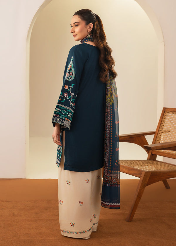 Sajjal Embroidered 3PC-Lawn