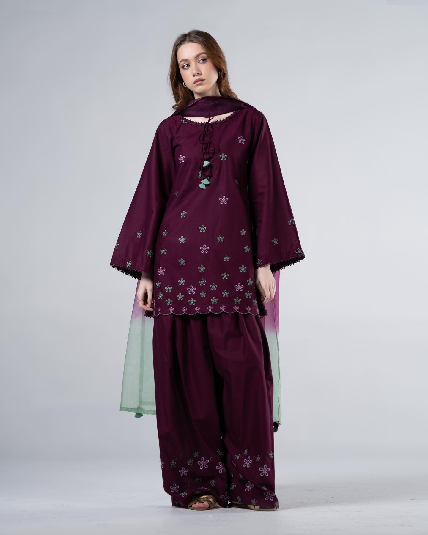 HEER EMBROIDERED 2PC