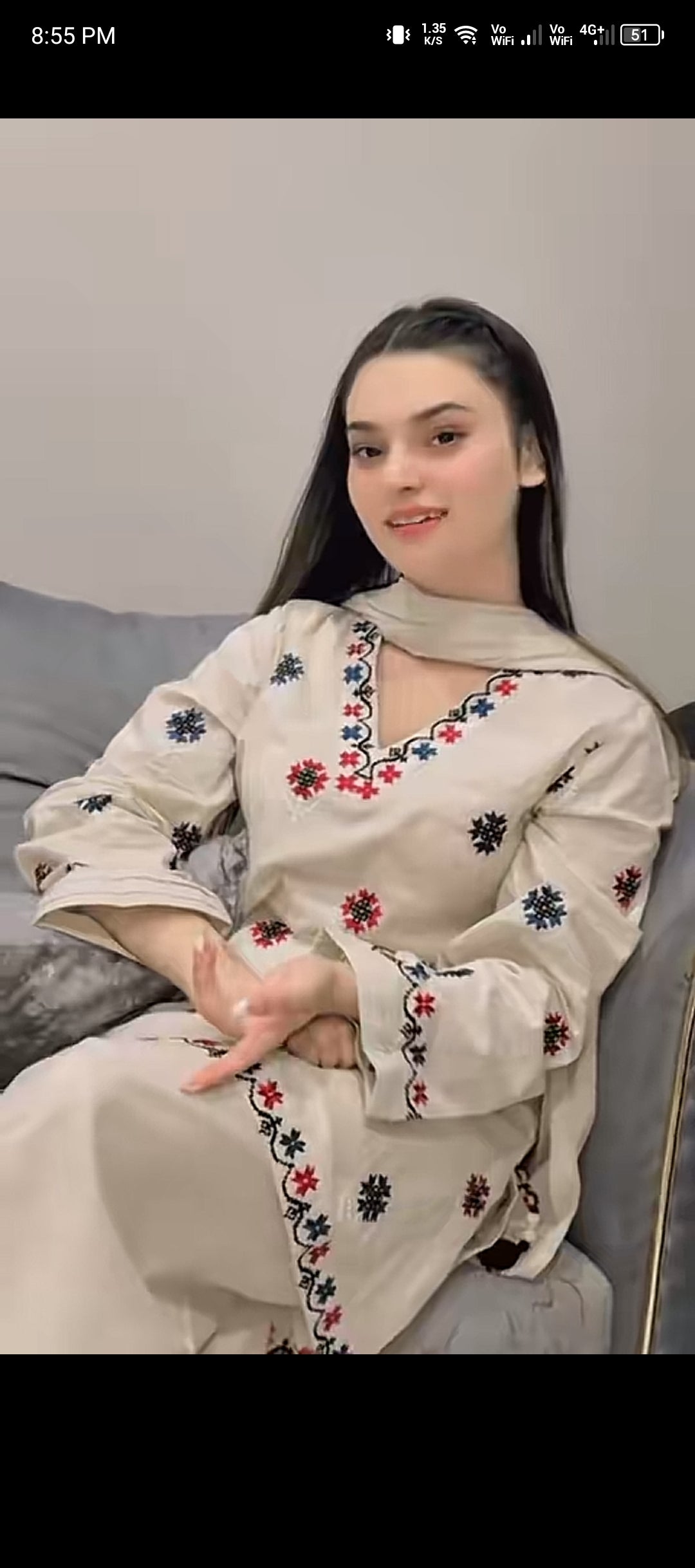 AJWA EMBROIDERED 3PC