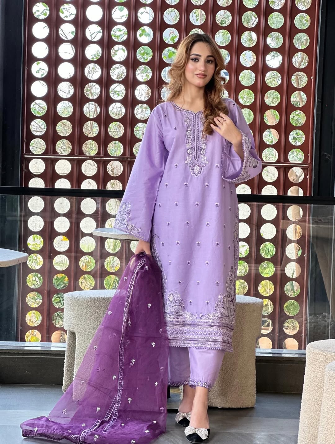 Naaz Embroidered -3pc - Lawn