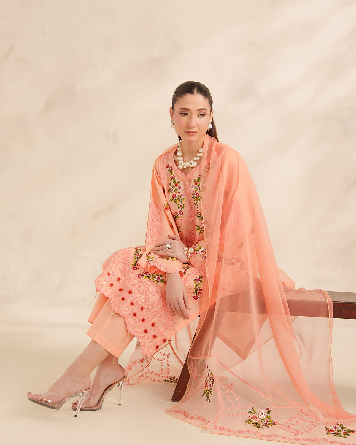 Nazneen Embroidered 3PC-Lawn