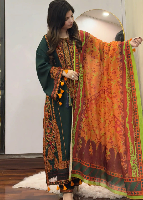 PAYAL Embroidered 3PC-Lawn