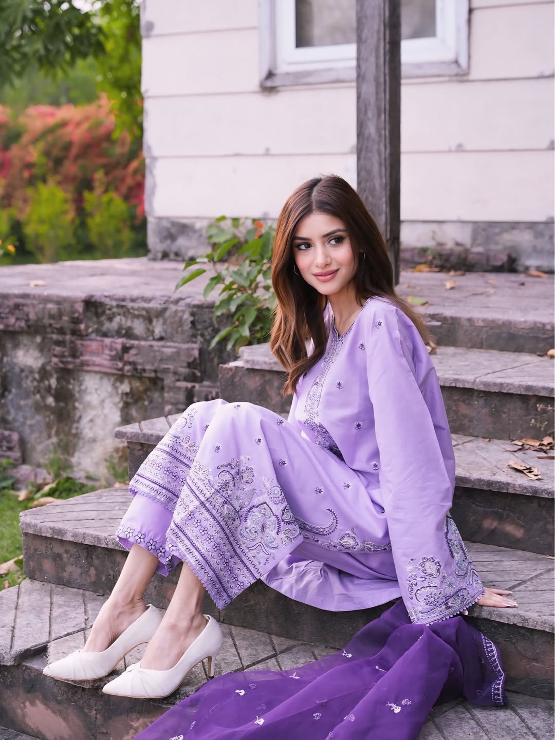 Naaz Embroidered -3pc - Lawn