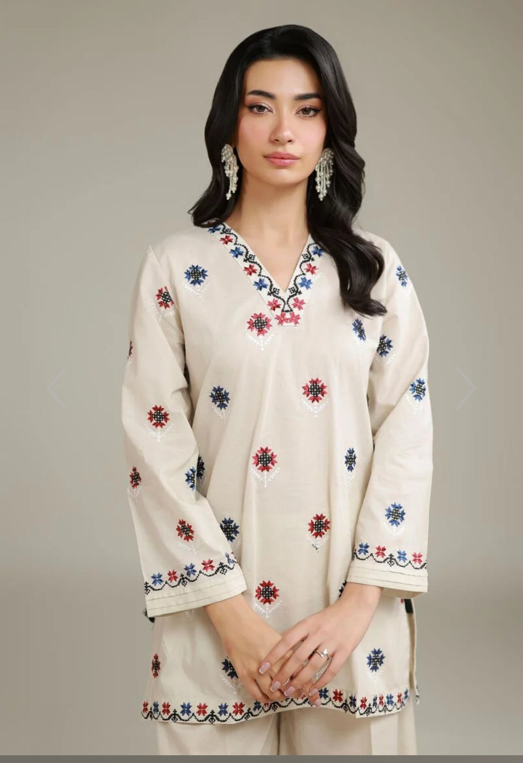 AJWA EMBROIDERED 3PC